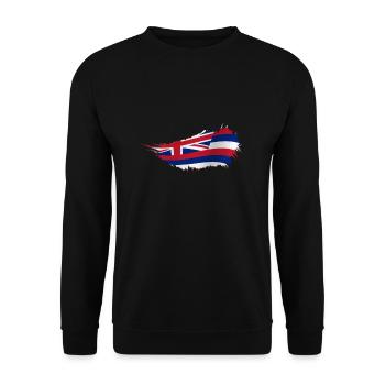 Waikiki Honolulu Island - Unisex Sweatshirt - black - Front - Alina (178cm) & Michal (187cm)