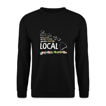 Waikiki Honolulu Island - Unisex Sweatshirt - black - Front - Alina (178cm) & Michal (187cm)