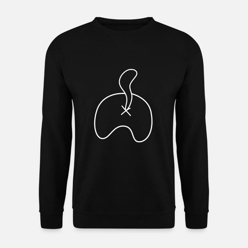 Cat Butthole - Unisex Pullover - Schwarz