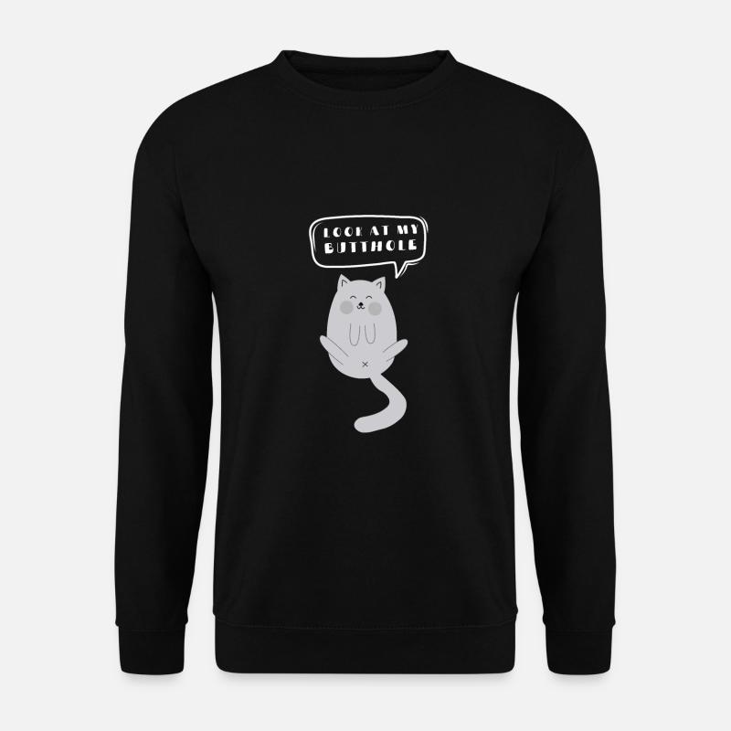 Cat Butthole - Unisex Sweatshirt - black