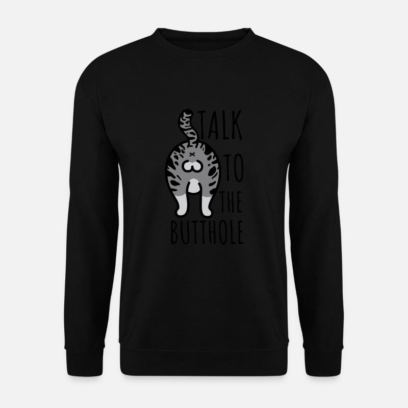 Cat Butthole - Unisex Pullover - Schwarz