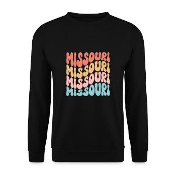Summer Float Trip River Tube Tubing - Unisex Sweatshirt - black - Front - Alina (178cm) & Michal (187cm)