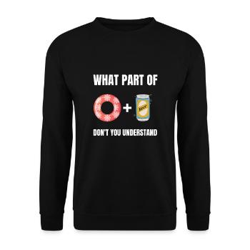 Summer Float Trip River Tube Tubing - Unisex Sweatshirt - black - Front - Alina (178cm) & Michal (187cm)