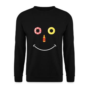 Summer Float Trip River Tube Tubing - Unisex Sweatshirt - black - Front - Alina (178cm) & Michal (187cm)