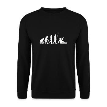 This job makes me drink - Unisex Sweatshirt - black - Front - Alina (178cm) & Michal (187cm)