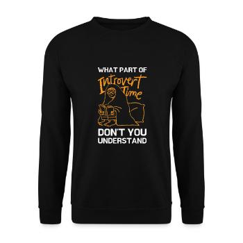 Reading For Girls - Just a girl in love with her - Unisex Sweatshirt - black - Front - Alina (178cm) & Michal (187cm)