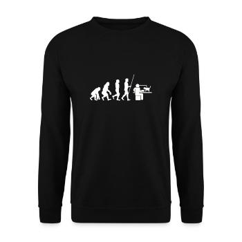 Cat Owner - My cat thinks I'm awesome - Unisex Sweatshirt - black - Front - Alina (178cm) & Michal (187cm)