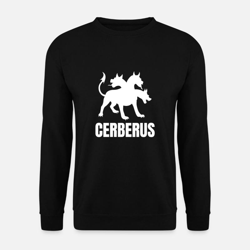 Three headed Dog Greek Mythology God Ancient - Unisex Pullover - Schwarz