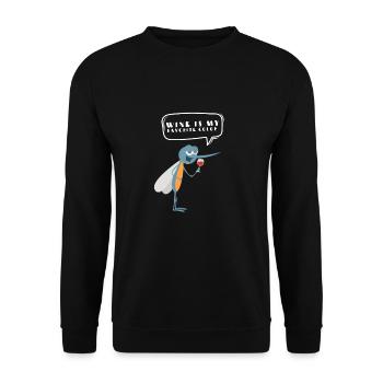 Dégustation de vin - Le vin est ma couleur préférée - Sweat-shirt Unisexe - noir - Devant - Alina (178cm) & Michal (187cm)