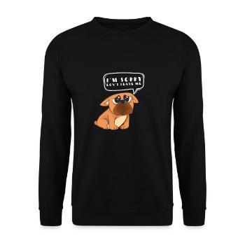 Couples Apology - I'm sorry don't leave me - Unisex Sweatshirt - black - Front - Alina (178cm) & Michal (187cm)