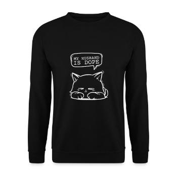 Matrimony - My Husband is - Unisex Sweatshirt - black - Front - Alina (178cm) & Michal (187cm)
