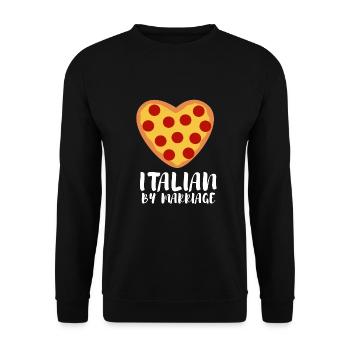 Italia - Italien par mariage - Sweat-shirt Unisexe - noir - Devant - Alina (178cm) & Michal (187cm)