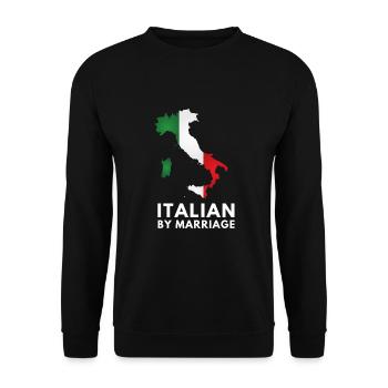 Italia - Italian by marriage - Unisex Sweatshirt - black - Front - Alina (178cm) & Michal (187cm)