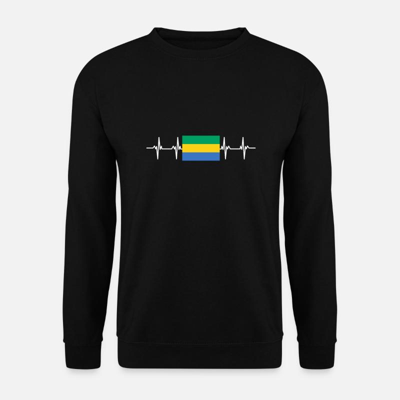 African Flag - Gabon - Unisex Sweatshirt - black