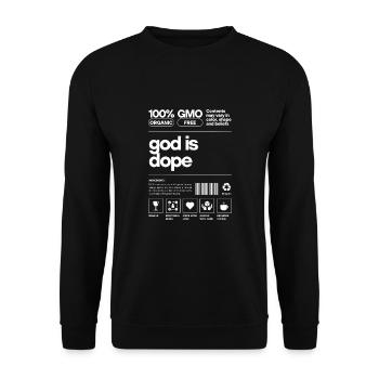 Christian - God Is Black And Red - Unisex Sweatshirt - black - Front - Alina (178cm) & Michal (187cm)
