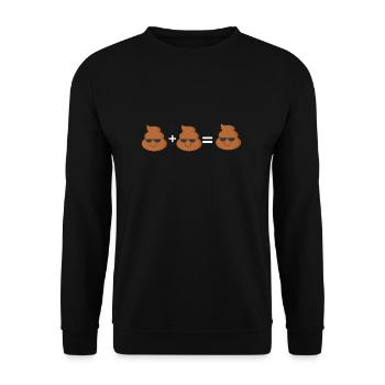 I Poop A Lot - Unisex Pullover - Schwarz - Vorne - Alina (178cm) & Michal (187cm)