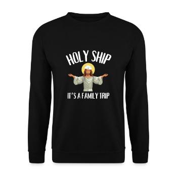Cruise Vacation Family Trip - Holy Ship Girls Trip - Unisex Sweatshirt - black - Front - Alina (178cm) & Michal (187cm)