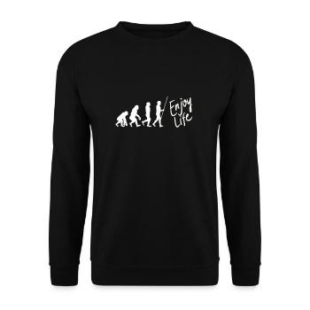 Inspirational - I hope you live a life you're - Unisex Sweatshirt - black - Front - Alina (178cm) & Michal (187cm)