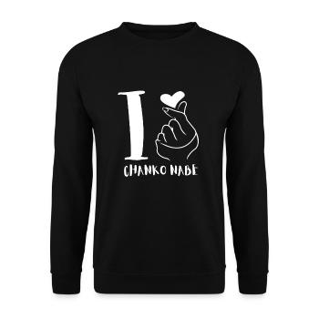 Sumo Stew - Hot Pot Chanko Hub - Unisex Sweatshirt - black - Front - Alina (178cm) & Michal (187cm)