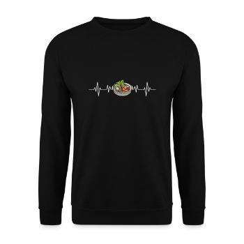 Sumo Stew - Hot Pot Chanko Hub - Unisex Sweatshirt - black - Front - Alina (178cm) & Michal (187cm)