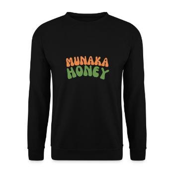 New Zealand Bee Keeper - Manuka Honey - Unisex Sweatshirt - black - Front - Alina (178cm) & Michal (187cm)