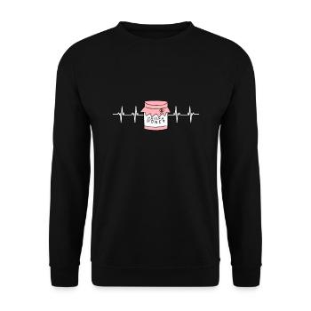 New Zealand Bee Keeper - Manuka Honey - Unisex Sweatshirt - black - Front - Alina (178cm) & Michal (187cm)
