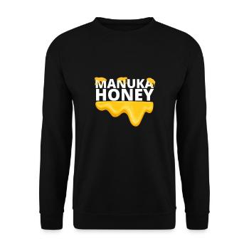 New Zealand Bee Keeper - Manuka Honey - Unisex Sweatshirt - black - Front - Alina (178cm) & Michal (187cm)