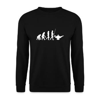 I made a wish mommy and me - Unisex Pullover - Schwarz - Vorne - Alina (178cm) & Michal (187cm)