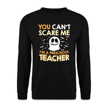 Halloween ne peut pas me faire peur, je suis un enseignant préscolaire - Sweat-shirt Unisexe - noir - Devant - Alina (178cm) & Michal (187cm)