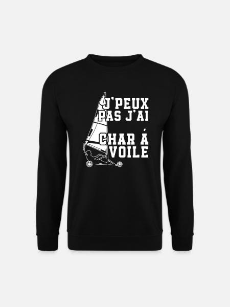 Je Peux Pas J'Ai Char à Voile - Sweat-shirt Unisexe - noir