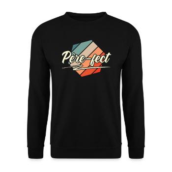 Père-Fect Fête Des Pères Meilleur Papa - Sweat-shirt Unisexe - noir - Devant - Alina (178cm) & Michal (187cm)