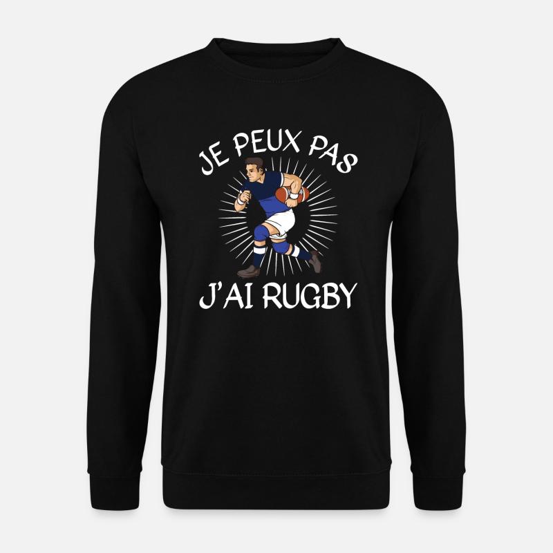 Je Peux Pas J'ai Rugby - Sweat-shirt Unisexe - noir