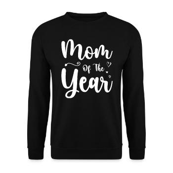 Mutter des Jahres Mütter Tag Mama Mama Frauen - Unisex Pullover - Schwarz - Vorne - Alina (178cm) & Michal (187cm)