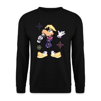 Captain Laserhawk Rayman En Ancre De Presse - Sweat-shirt Unisexe - noir - Devant - Alina (178cm) & Michal (187cm)