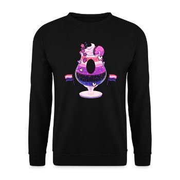 Boisson violette - Sweat-shirt Unisexe - noir - Devant - Alina (178cm) & Michal (187cm)