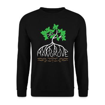 Mangrove Save World - Unisex Sweatshirt - black - Front - Alina (178cm) & Michal (187cm)