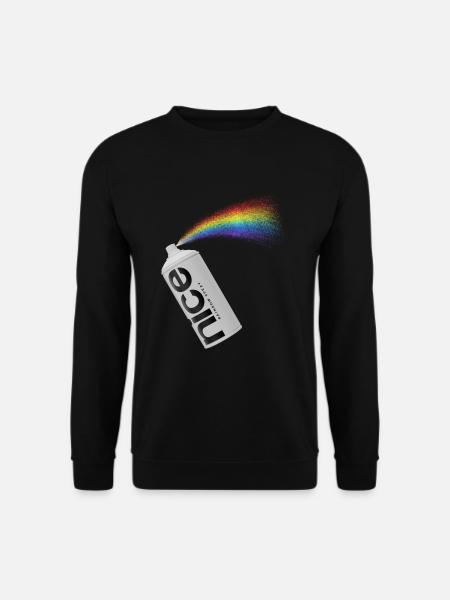 nice - Das spritzige Regenbogen Spray - Unisex Pullover - Schwarz