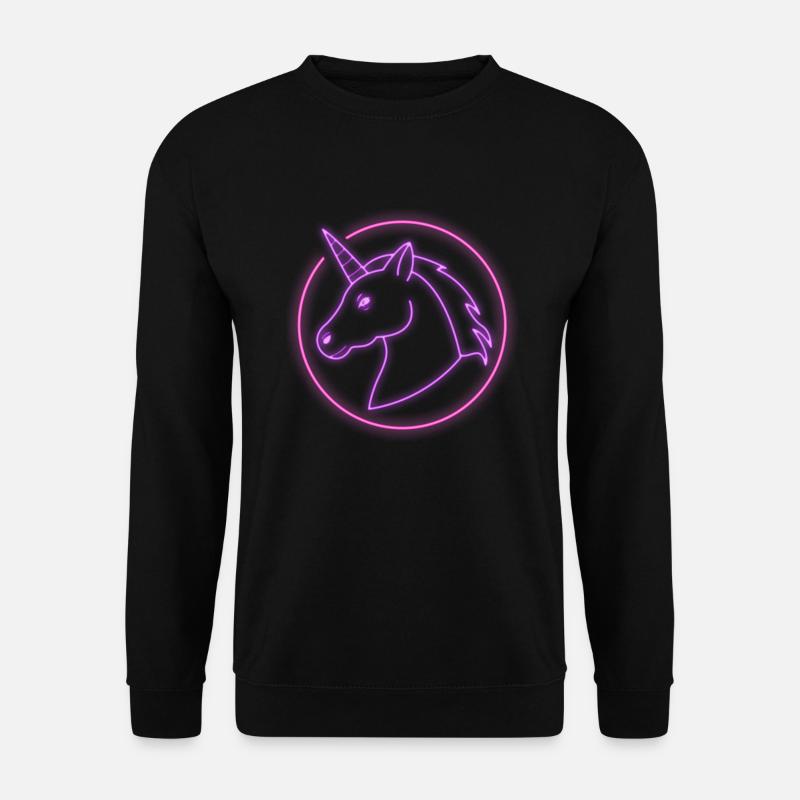 Neon Einhorn - Unisex Pullover - Schwarz