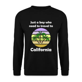 Vacances en Californie - Sweat-shirt Unisexe - noir - Devant - Alina (178cm) & Michal (187cm)
