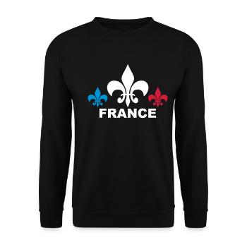 France tricolore - Sweat-shirt Unisexe - noir - Devant - Alina (178cm) & Michal (187cm)