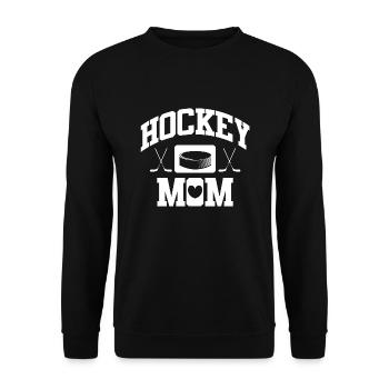 Hockey Mom - Unisex Pullover - Schwarz - Vorne - Alina (178cm) & Michal (187cm)