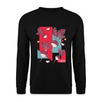The Princess of the Patch - Unisex Sweatshirt - black - Front - Alina (178cm) & Michal (187cm)