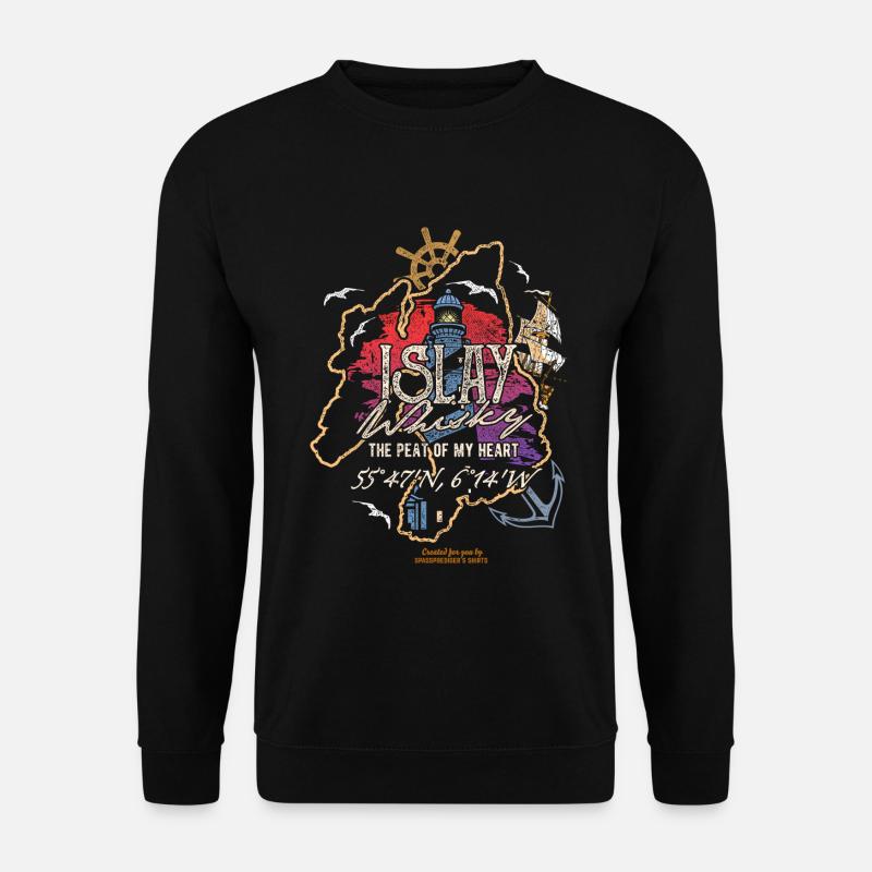 Islay Single Malt Whisky - Unisex Pullover - Schwarz
