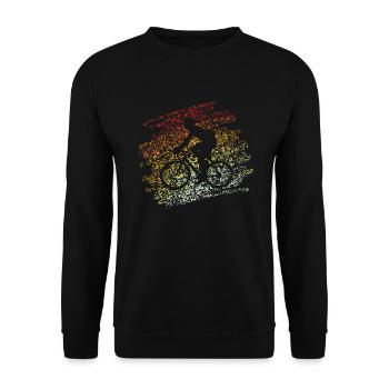 Vélo de course vintage - Sweat-shirt Unisexe - noir - Devant - Alina (178cm) & Michal (187cm)