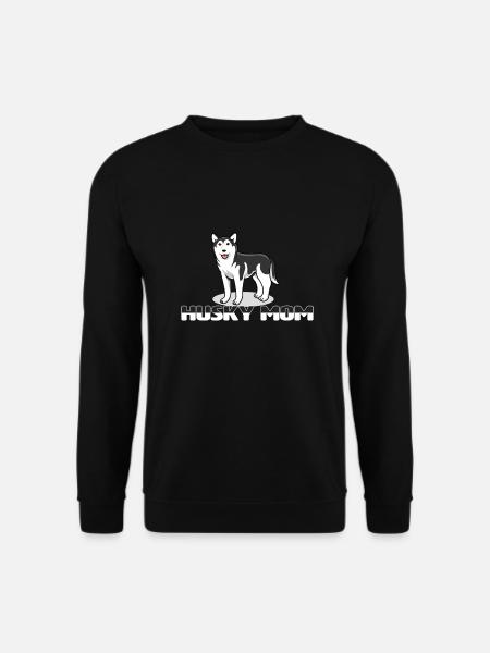 Siberian Husky Damen Husky Mama - Unisex Pullover - Schwarz