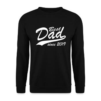 Best Dad - Unisex Pullover - Schwarz - Vorne - Alina (178cm) & Michal (187cm)