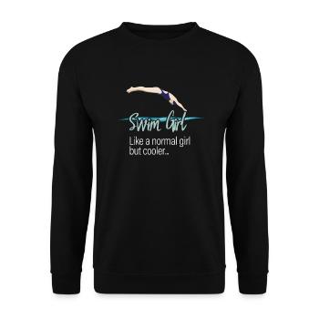 Natation Femmes - Swim Girl - Sweat-shirt Unisexe - noir - Devant - Alina (178cm) & Michal (187cm)