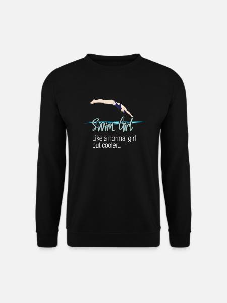 Swimming Womens - Swim Girl - Unisex Sweatshirt - black