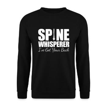 Chiropraticien - Spine Whisperer I’ve Got Your Back - Sweat-shirt Unisexe - noir - Devant - Alina (178cm) & Michal (187cm)