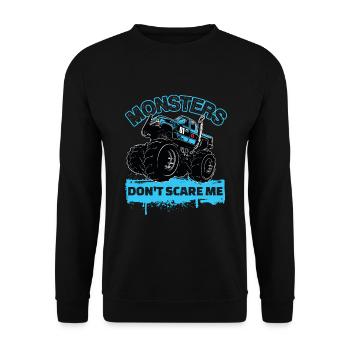Monster Trucks - Monsters Don’t Scare Me - Sweat-shirt Unisexe - noir - Devant - Alina (178cm) & Michal (187cm)